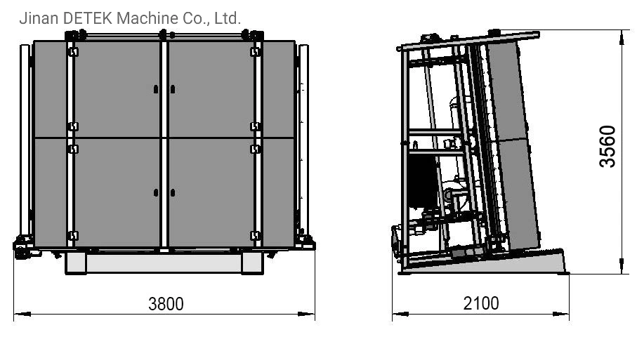 Insulating Glass Vertical Automatic Flat Press Machine Online Gas Filling 2500mm for Double Glazing Glass Processing Company