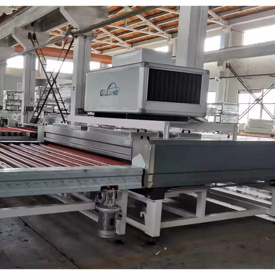 1.6m 수평 유리 평면 Edger 및 가변 연귀 모양 연귀 연필 Beveling Washing Notching Drilling Sandblasting Breaking Polishing Edging Machine